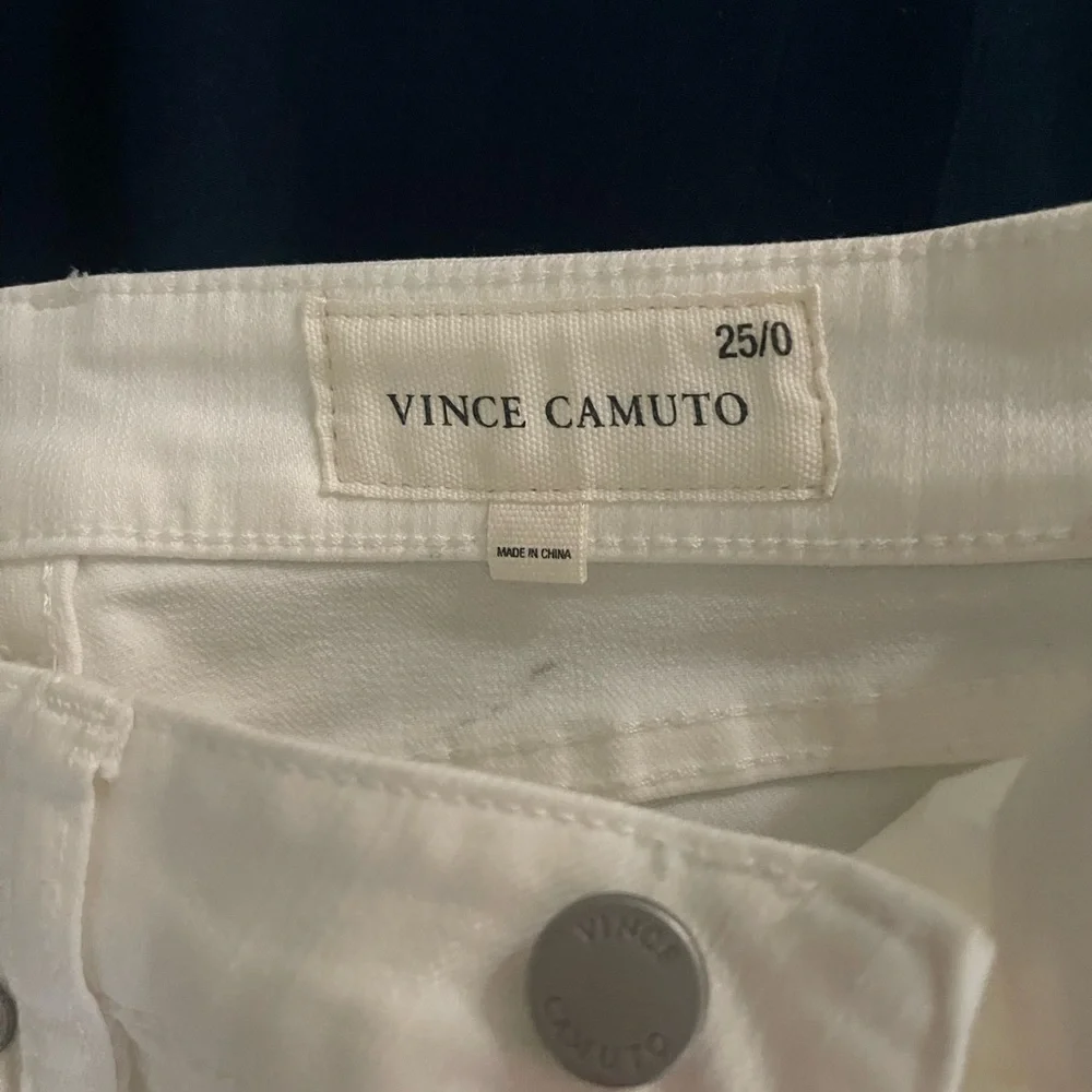Vince Camuto White Straight-Leg Jeans - Picture 4 of 4